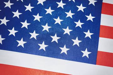 USA american national flag as a background, close up