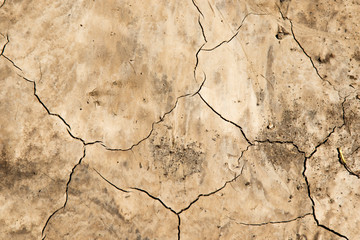 Dry cracked earth, abstract natural background
