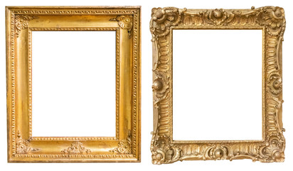 Antique gold antique picture frames