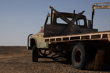 abandoned truck