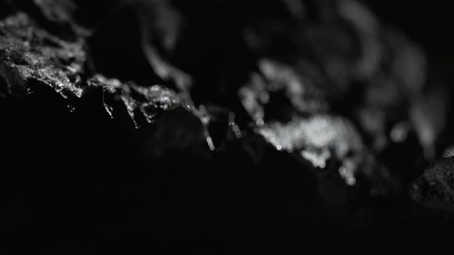 Dripping Basalt Stalactites