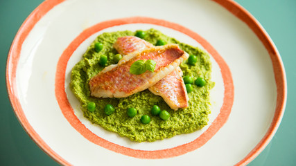 Cooked salmonetes spanish gastronomy