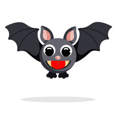 bat flat vector