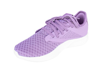 Purple sport shoe isolated on white background.