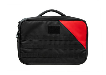 tactical bag isolated on white background.