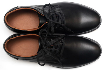 Naklejka premium Men's shoes on a white background