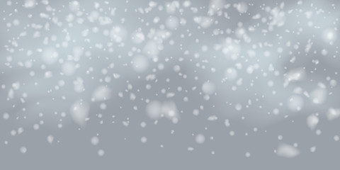 Snowflakes, snowfall.