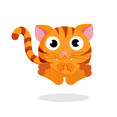 cat flat vector