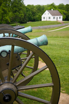 Civil war cannon at Antietam battlefield