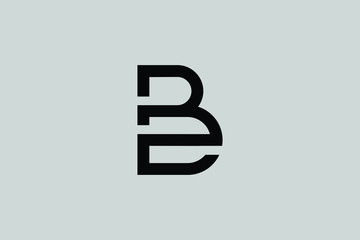 B BZ ZB Letter Linked Luxury Premium Logo