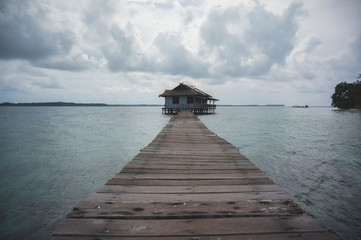 Fototapeta premium Wooden path on the dock