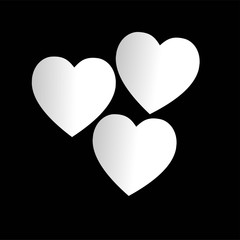 Valentine's Day. Colorful,multicolored  hearts. Vector illustration. Abstract. Love