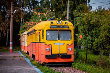 old tram with mustache