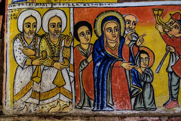 Obraz na płótnie Canvas Ethiopia. Zege Peninsula in Lake Tana. Ura Kidane Mehret Church