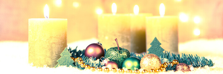adventsgesteck im vintage look