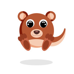 nutria flat vector