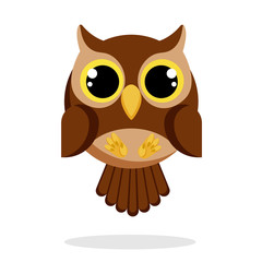 owl flat vector