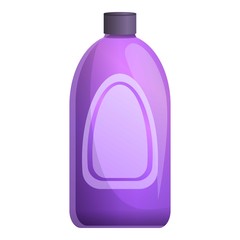 Empty cleaner bottle icon. Cartoon of empty cleaner bottle vector icon for web design isolated on white background