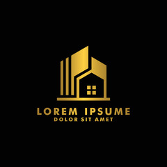 Fototapeta premium Real Estate logo, House, home icon design logotype vector for business construction