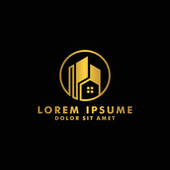 Real Estate logo, House, home icon design logotype vector for business construction
