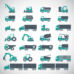 Icon Set, heavy duty machines	