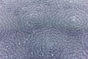Naklejka premium Frost auf einer Oberfläche aus Glas