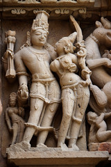 Wall Sculpture of Couple, Khajuraho