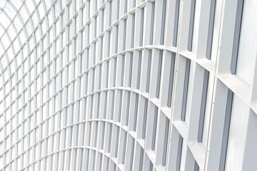 Abstract White empty interior with window.