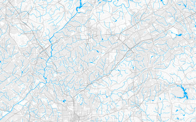 Rich detailed vector map of Brookhaven, Georgia, United States of America