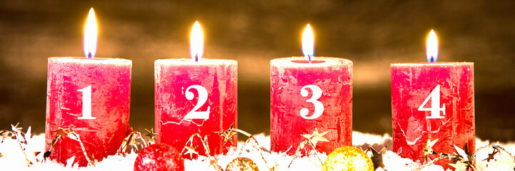 adventsgesteck, vierter advent