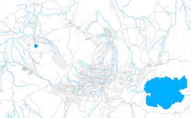 Rich detailed vector map of Mejicanos, San Salvador, El Salvador