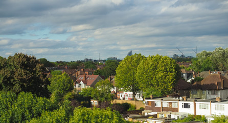 View of London skyline
