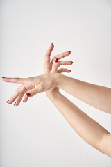 Fototapeta na wymiar woman hands