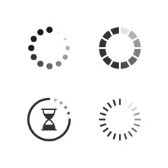 Obraz premium Set icons of loading progress