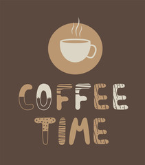 Сoffee time lettering