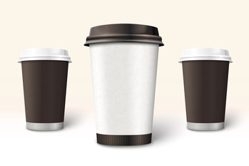 Vector Coffee cup template for branding and design