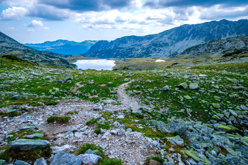 Amazing landscape in Retezat Mountains, Bucura lake, Romania