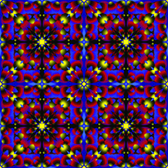 Fototapeta na wymiar Set of diffence color seamless patterns