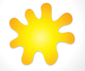 abstract artistic creative yellow splash