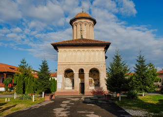 Obraz premium Plataresti Monastery is a monastery of Orthodox confession. The monastery was founded by the Lord of the Romanian Country Matei Basarab and his wife Elina, in 1632. 