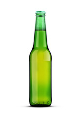 green bottle with beer