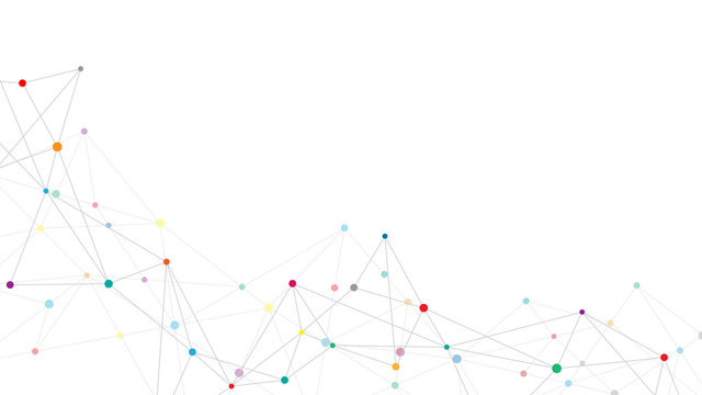 Abstract plexus background with connecting dots and lines. Global network  connection, digital technology and communication concept.  Stock-Illustration | Adobe Stock
