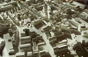 Model of city Heilbronn in Germany