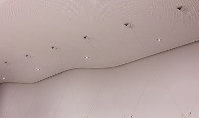 Suspended ceiling with lights