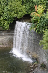 Waterfall in early autumn