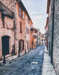 narrow street in france