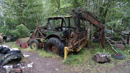 Schrottplatz in Schweden