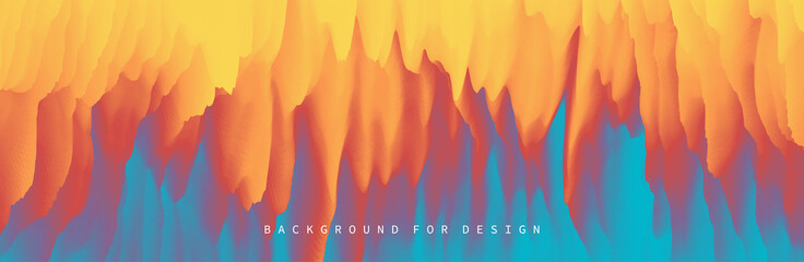 Abstract background with dynamic effect. Creative design poster with vibrant gradients. Vector Illustration for advertising, marketing, presentation. Mobile screen.