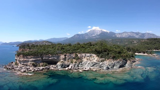 View from the top of the bay in the ancient city of Phaselis