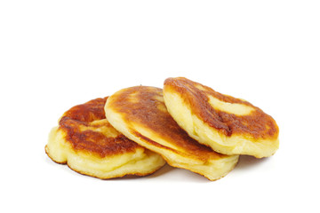 Pancakes isolated on white background